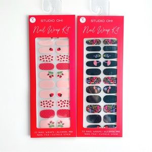 Nail Bundle! 2 Sets Nail Wraps + 5 Pack CRÈME x Hello Kitty Fall Nail Files